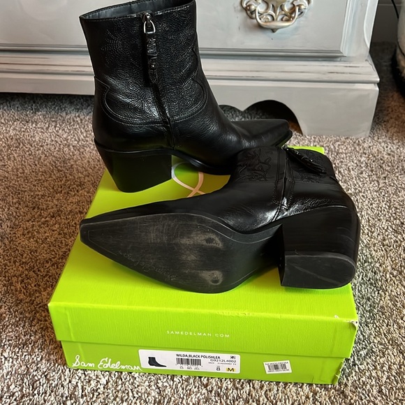 Sam Edelman Wilda, Black Booties - Picture 4 of 5